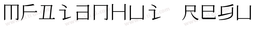 MFDianHui Regular 常规字体转换
